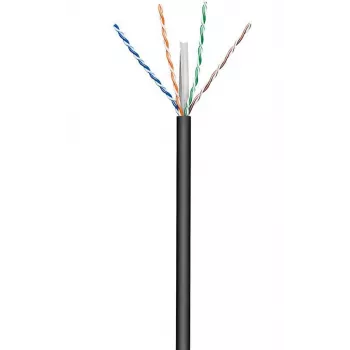 Cable de red Microconnect KAB023-100 Negro 100 m Cat6 U/UTP (UTP)