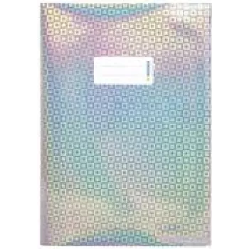 Funda protectora de documentos Herma Glamour A4 plata holográfico brillante, modelo 19473