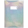 Funda protectora de documentos Herma Glamour A4 plata holográfico brillante, modelo 19473