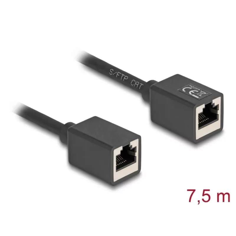 Cable de red DeLOCK 90334 RJ-45 Cat6a 7,5 m negro