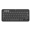Logitech Pebble Keys 2 K380s – Teclado – inalámbrico – Bluetooth LE – QWERTY – Nórdico (danés/finés/noruego/sueco) – Tonal Graphite (920-011879)