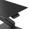 Soporte de escritorio Maclean para monitor o portátil, pistón de gas, para trabajar de pie y sentado, negro, MC-493