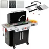 Barbacoa Weber Genesis de madera (MDF), cocina de juguete negra/gris