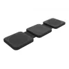 Cargador inalámbrico plegable FIXED FIXFLE-SA-BK 3 en 1 para Samsung — cargador portátil compacto para teléfono, auriculares y wearables