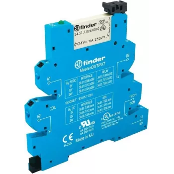 Finder MasterOutput relé de acoplamiento slim para carril DIN 39.51.8.230.0060 1 contacto normalmente abierto 6 A 1 ud. (39.51.8.230.0060)