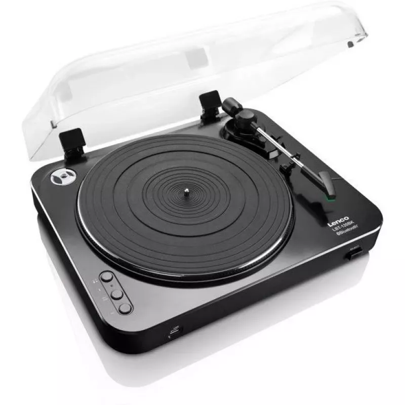 Tocadiscos con transmisión por correa Lenco LBT-120BK Negro Semiautomático