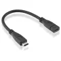 Roline - cable de extensión USB - USB-C (macho) a USB-C (hembra) - USB 3.1 - 15 cm - negro