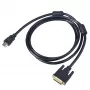 Cable HDMI a DVI-D Akyga AK-AV-11 (24+1), 1,8 m, negro