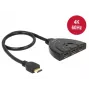 Delock Switch HDMI UHD 3 x HDMI in > 1 x HDMI out 4K - Conmutador de vídeo/audio - 3 x HDMI - Sobremesa