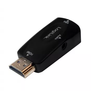 Adaptador de cable LogiLink CV0107 HDMI VGA negro (CV0107)