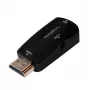 Adaptador de cable LogiLink CV0107 HDMI VGA negro (CV0107)