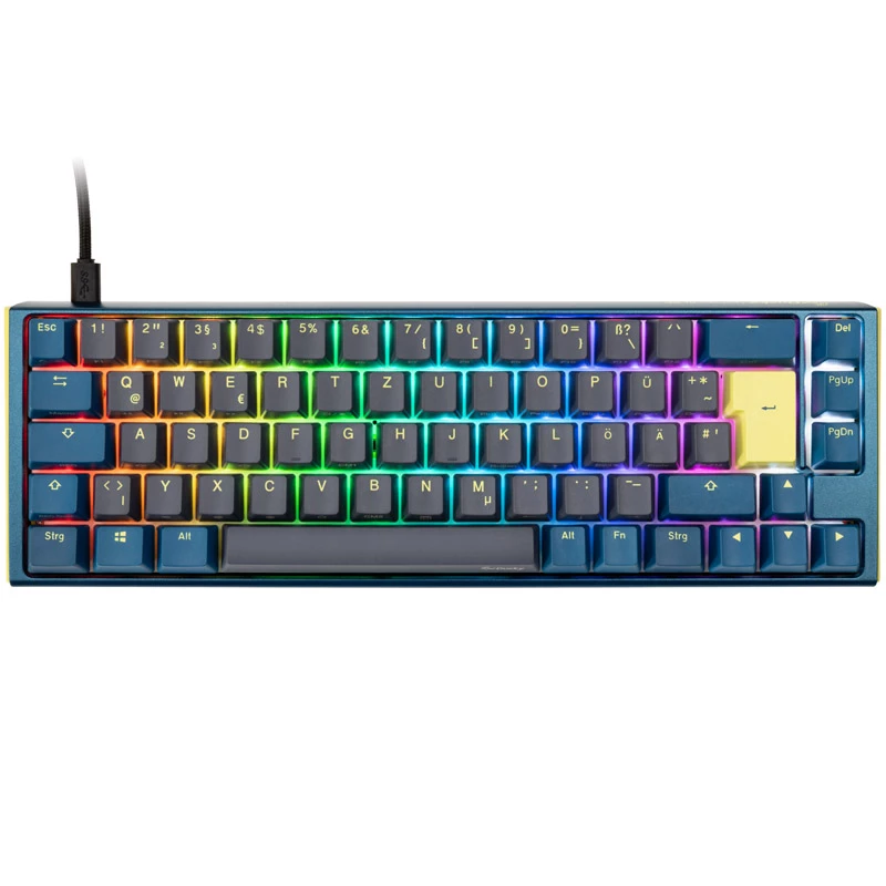 Teclado gaming Ducky One 3 SF DayBreak USB alemán negro azul