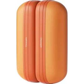 Calentador de manos recargable Ocoopa UT2s Mini, 5200 mAh (2×2600 mAh), aluminio, naranja