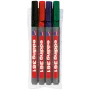 Rotuladores Edding 361 4 uds. rotuladores de fibra negro azul verde rojo