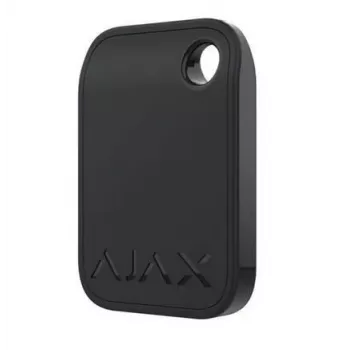 Etiqueta RFID Ajax Tag negra — 13,56 MHz, 32×45×6 mm, compatible con KeyPad Plus