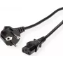 ROLINE Cable de alimentación, conector hembra IEC recto, negro, 5 m (19.08.1017)