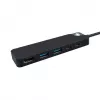 Hyper HyperDrive Flex HD4101BKGL hub USB-C de 5 puertos (2x USB-A, 1x USB-C, 1x HDMI), negro