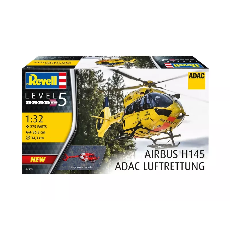Modelo de plástico H145 ADAC/REGA 1/32