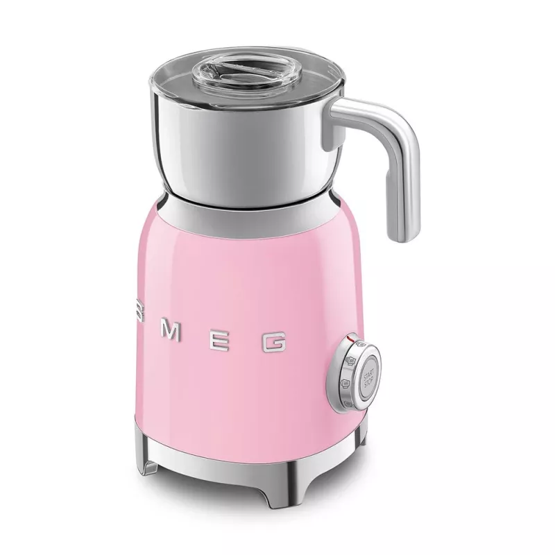 Espumador de leche automático Smeg MFF11PKEU Rosa Acero inoxidable 500W