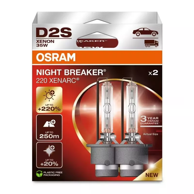 Lámpara de xenón HID para automoción Ledvance D2S 85V 35W P32D-2 4500K