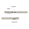 MacBook Air 13, Starlight, M4 (10-CPU/10-GPU), 16GB, 512GB, Alemán, fuente de alimentación Dual USB-C de 35W, MW103D/A