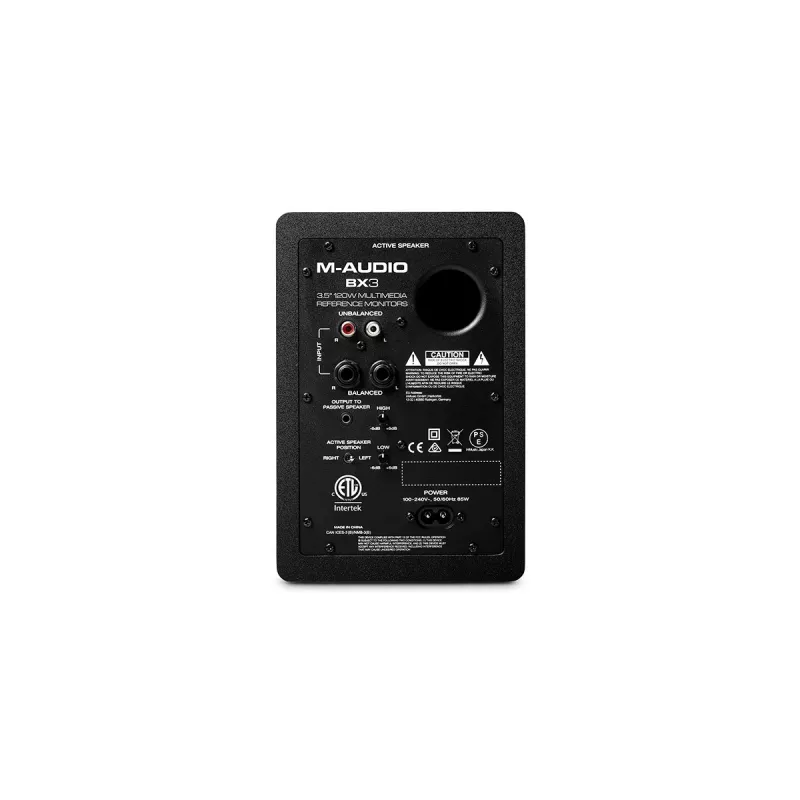 M-Audio BX3 monitores de estudio activos, pareja, 50 W, con cable, negros