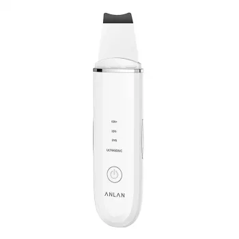 Cepillo ultrasónico para la piel ANLAN ALCPJ07-02 – blanco, dispositivo de exfoliación ultrasónica y limpieza profunda