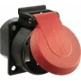 Enchufe AS Schwabe 45080 IP54 rojo — toma de corriente resistente a la intemperie para uso en exteriores