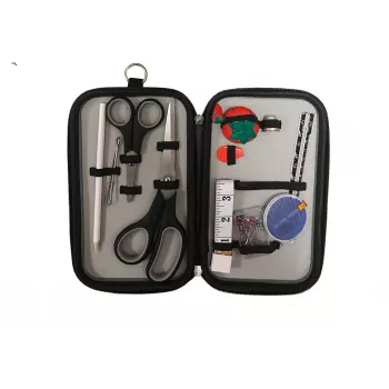 Set de costura SINGER 13640 principiantes — set de 64 piezas de accesorios de costura con hilos, agujas, alfileres, cinta métrica