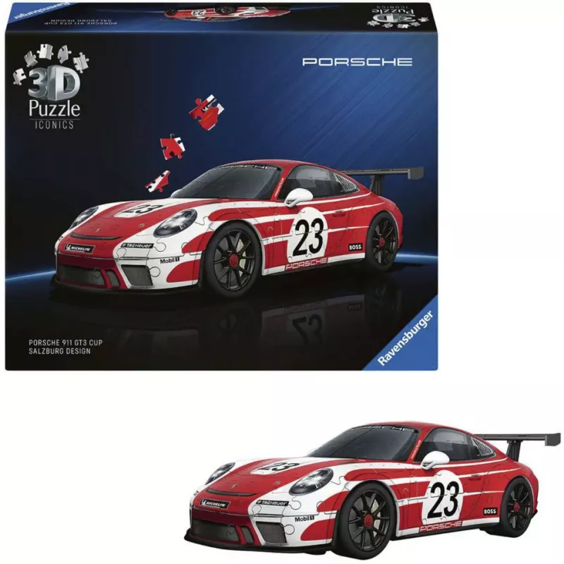 Puzzle 3D Ravensburger Porsche 911 «Salzburg Edition» – kit de maqueta pieza de coleccionista (Ravensburger 12008038)