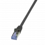LogiLink PrimeLine - Cable de red - RJ-45 (M) a RJ-45 (M) - 50 cm - SFTP, PiMF - cable bruto Cat.7 - libre de halógenos, moldeado, alivio de tracción - negro