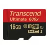 Transcend microSDHC MLC 16GB Class 10 UHS-I 600x + adaptador SD