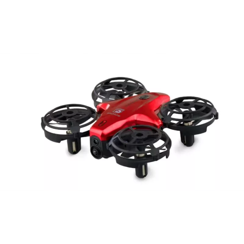 Dron con cámara Amewi 25324 mini dron 300 mAh Negro Rojo