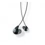 Auriculares in-ear con cable Shure SE112-GR para llamadas/música, negro, gris
