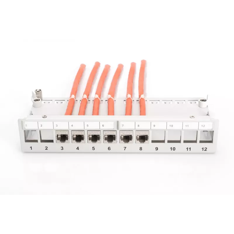 Panel de parcheo modular de sobremesa Digitus DN-93706 12 puertos
