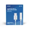 Adaptador de audio USB Type 3.1 C (M) – Jack 3.5mm (H) Blanco SAVIO AK-51