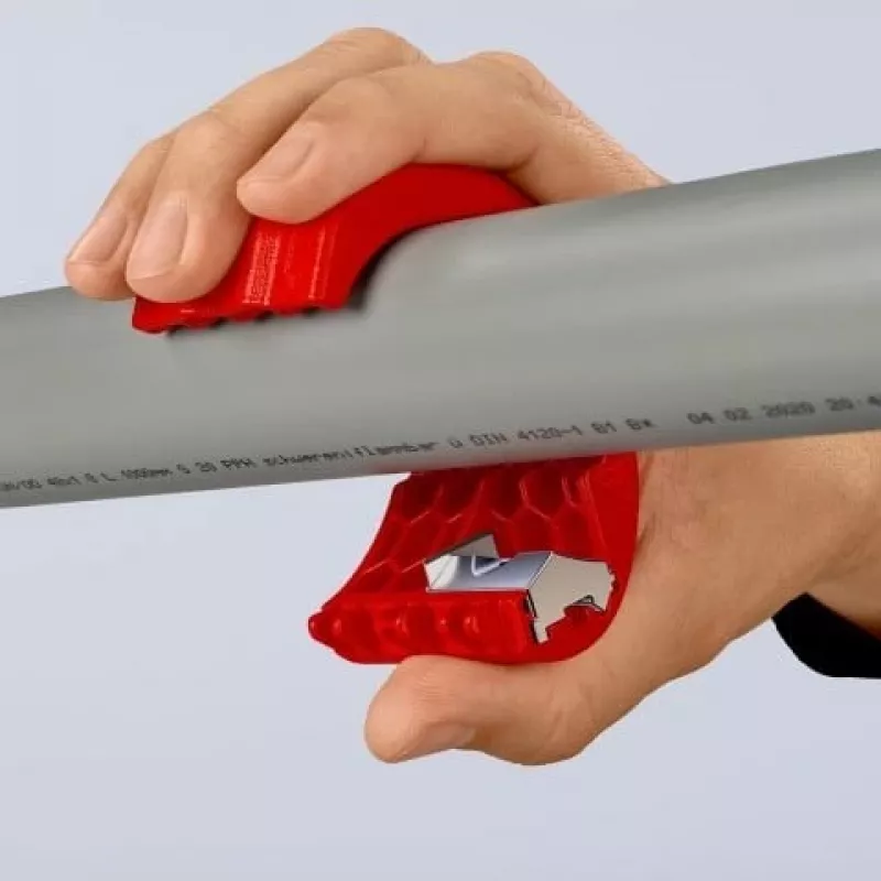 KNIPEX cortatubos manual para PVC y manguitos de sellado