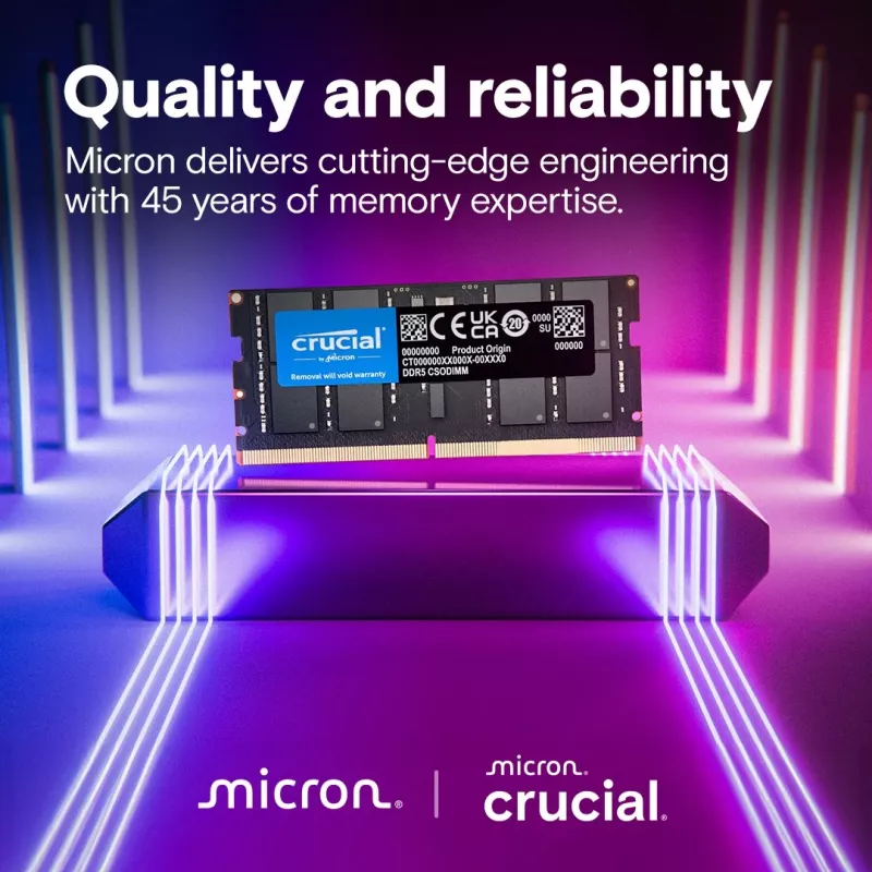 Memoria para portátil DDR5 CSODIMM 24 GB (1×24 GB)/6400 CL52
