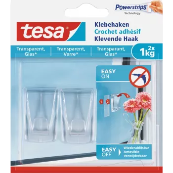 Ganchos universales Tesa 77735-00000 transparente interior 2 uds.