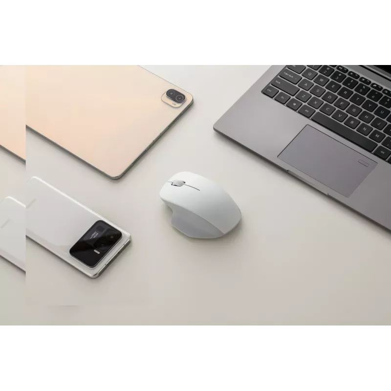 Ratón inalámbrico Xiaomi Ratón Comfort Edition 2,4 GHz, ergonómico, seguimiento de alta precisión, blanco