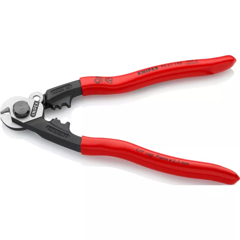 Knipex 95 61 190 cortacables de acero, 190 mm