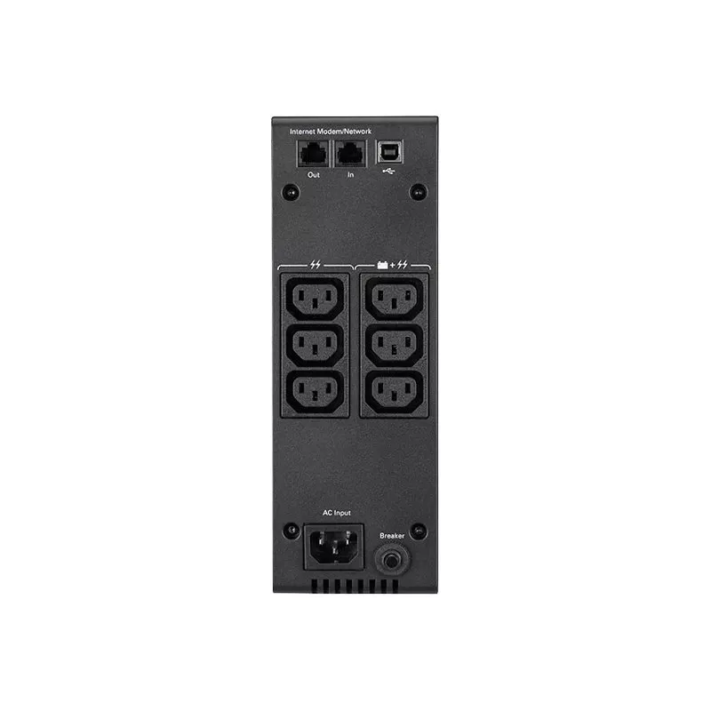 Eaton 5S 700i SAI, Line-Interactive, 700 VA / 420 W, 6 tomas de CA, USB, torre, negro