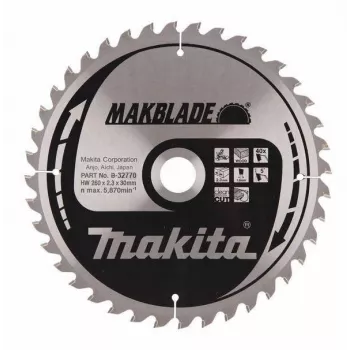 Hoja de sierra circular Makita MakBlade 26 cm 1 ud.