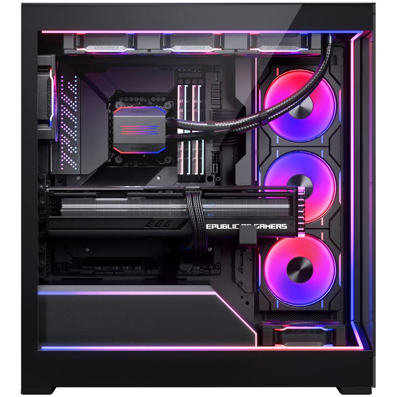 Kit DRGB Premium NV5 de Phanteks + Power Hub, 3x para marco exterior, 1x cubierta para cables de placa base - Negro