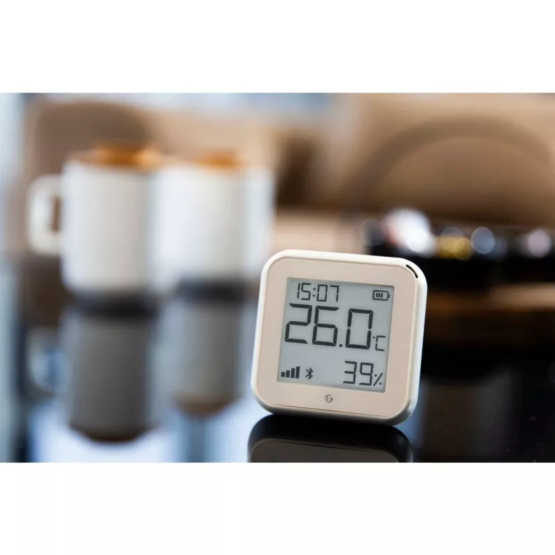 Sensor de temperatura y humedad Shelly H&T Gen3 Wi‑Fi blanco