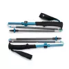 Black Diamond Distance Carbon FLZ bastones de trekking, plegables, 125-140 cm, 308 g, 1 par, antracita/azul
