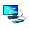 Batería externa portátil Port Designs 907002 20000 mAh carga rápida