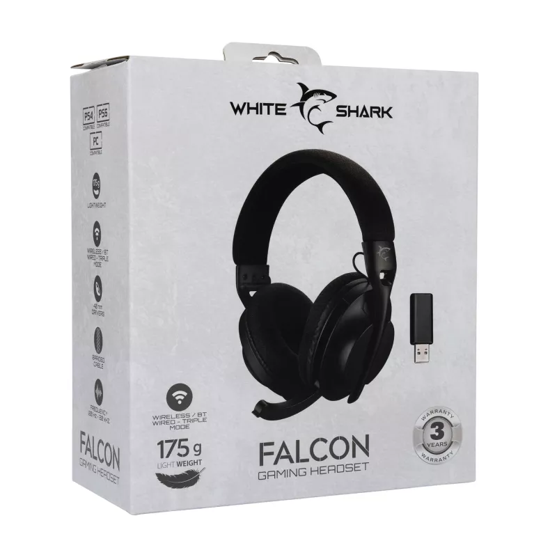 Auriculares White Shark WGH-2441 Falcon negro