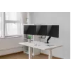 Soporte de escritorio para monitor GEMBIRD MA-DA3-03, 3 brazos, resorte de gas, VESA 75–100x100, soporta 3 pantallas de hasta 27 inch , máx. 18 kg, negro