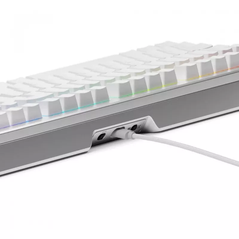 Teclado mecánico GLORIOUS GMMK 3 Pro 100% Pre-Built distribución ANSI US, interruptores Fox, Plata